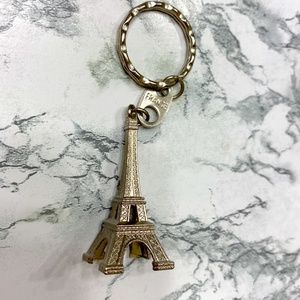 Vintage Silver Eiffel Tower Paris Keychain